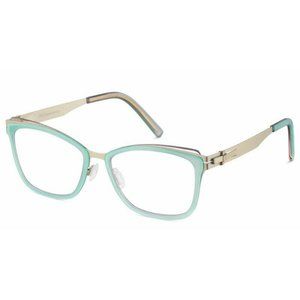 OVVO 3792 Women's Metal Eyeglass 119Z Platinum w/Pastel Green 52-18 Prevancia